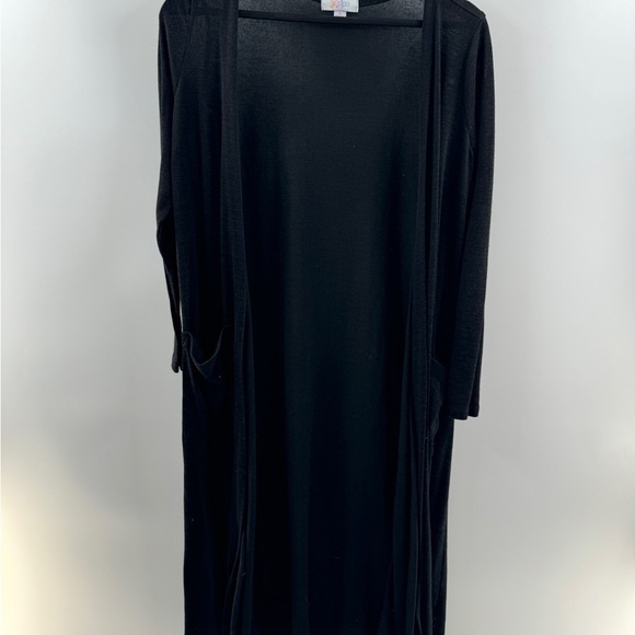 LuLaRoe Sweaters - LuLaRoe Black Midi Length Cardigan – Women’s S